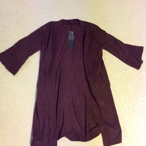Maroon Lightweight Cardigan
